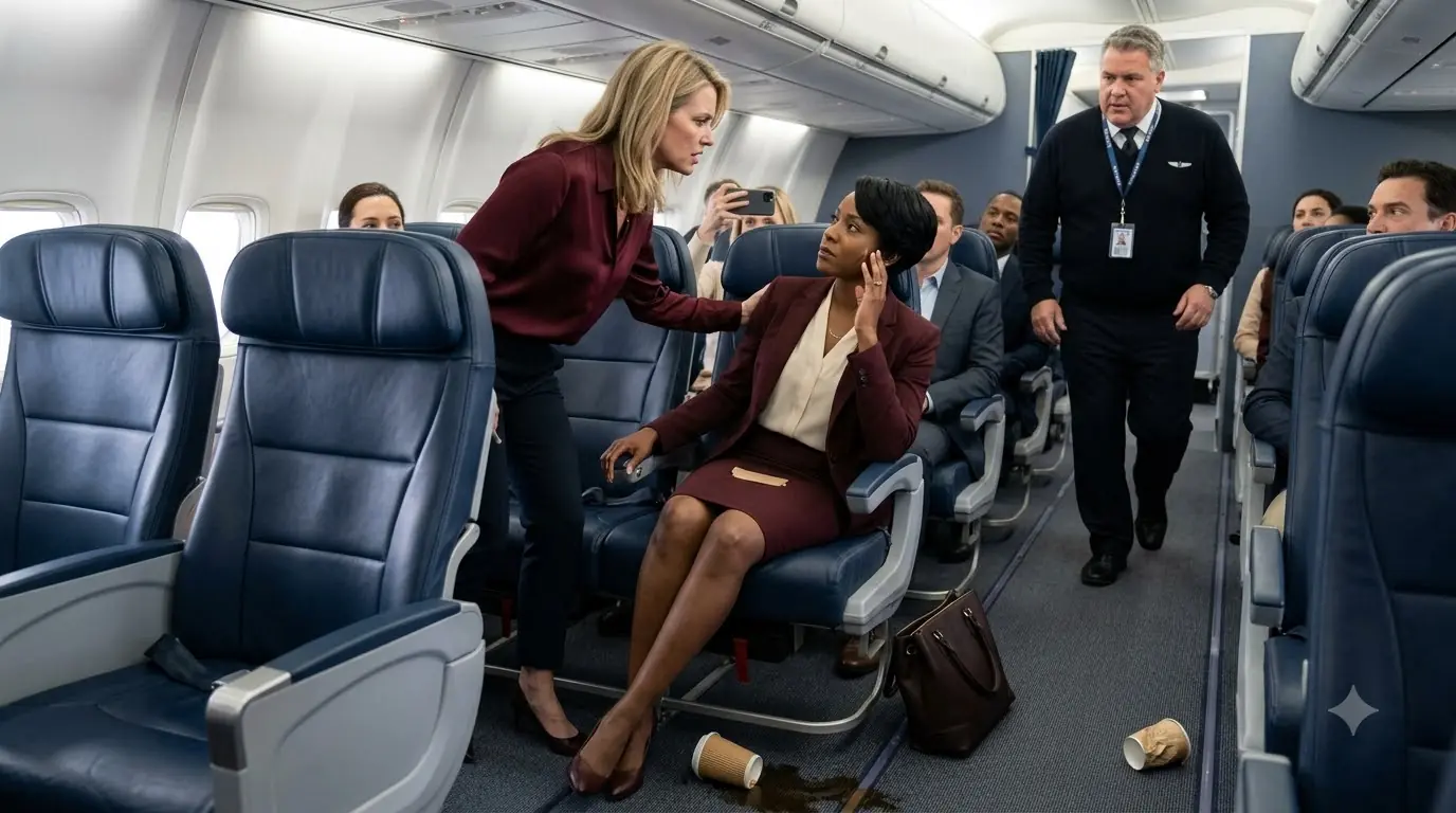 She Slapped a Woman in First Class — Then the Crew Supervisor Picked Up Her Credential