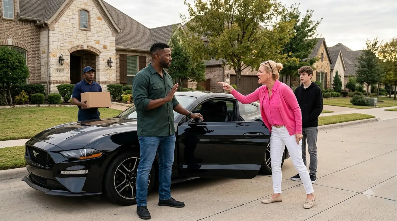 The HOA President Reached for His Mustang — Then the Whole Driveway Went Silent