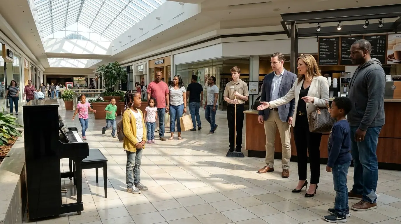 They Told a Ten-Year-Old the Mall Piano Wasn't for Little Girls — Then She Sat Down and Said "Just Wait"