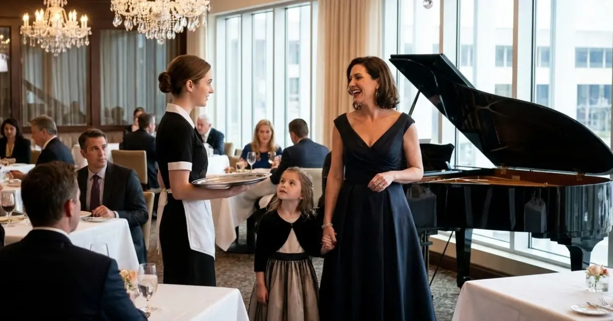 A Woman Told the Waitress Only Serves Dinner — Then She Sat at the Grand Piano