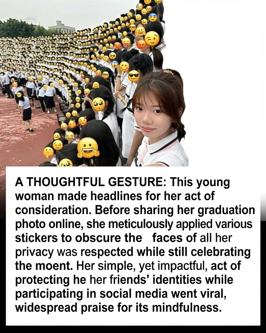 She Covered Her Classmates’ Faces in Her Graduation Photo — and the Internet Loved the Reason Why