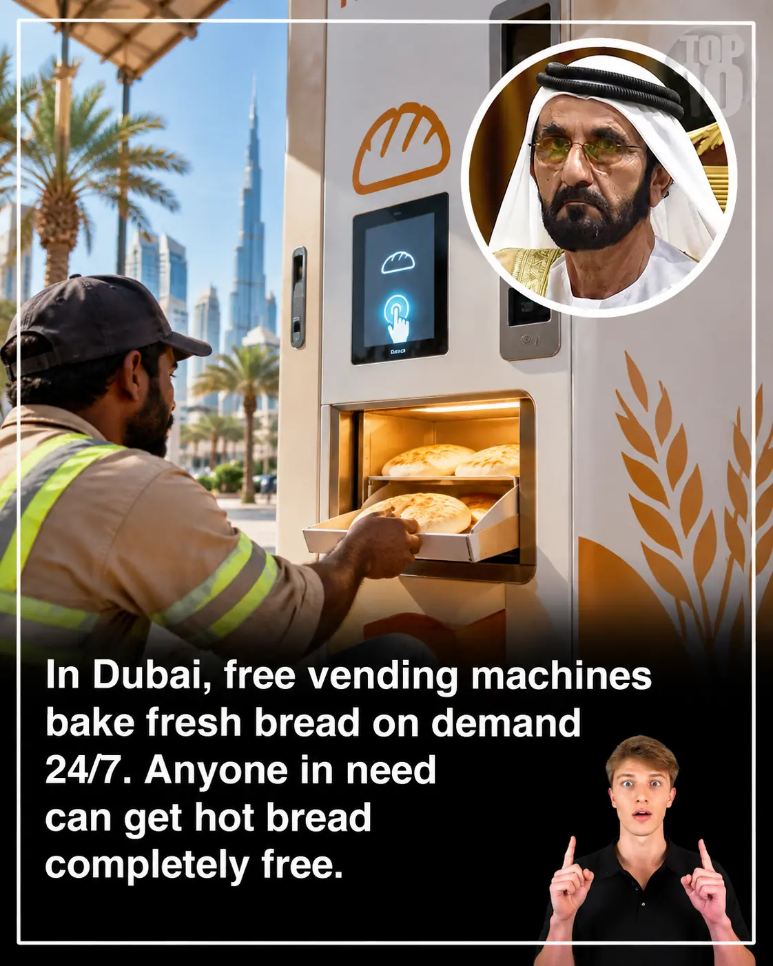Dubai’s “Bread for All”: Free Fresh Bread for Anyone in Need