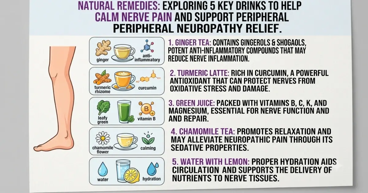5 best drinks for peripheral neuropathy & chronic pain relief