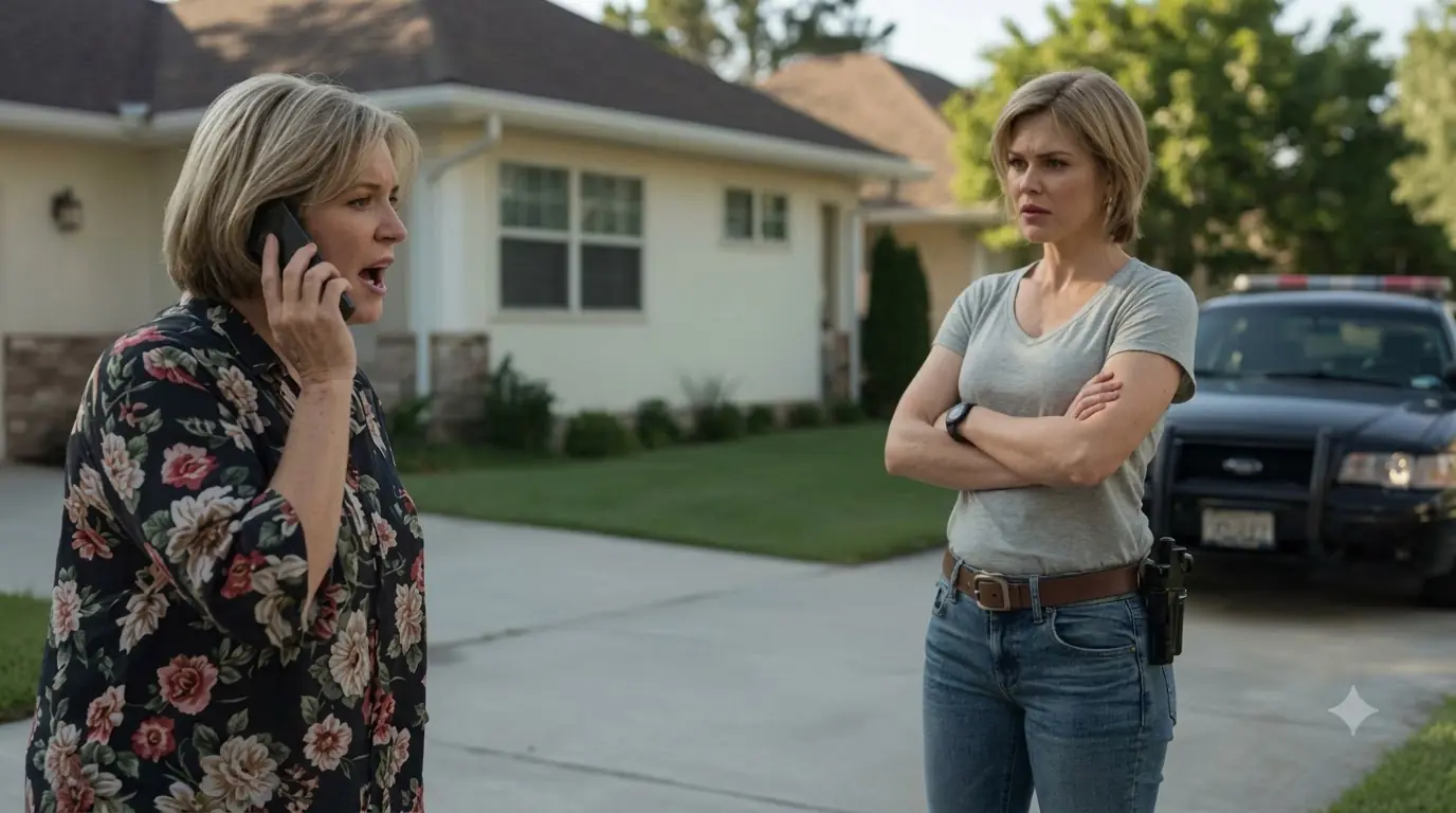 HOA Karen Called the Cops on My Wife for ‘Wearing a Gun’Didn’t Know She’s the New Chief of Police”!!