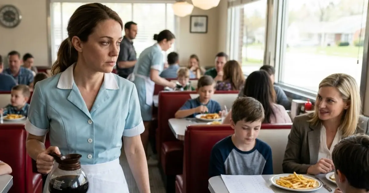 They Laughed at the Waitress Holding the Coffee — Then She Said "Don’t Blink"