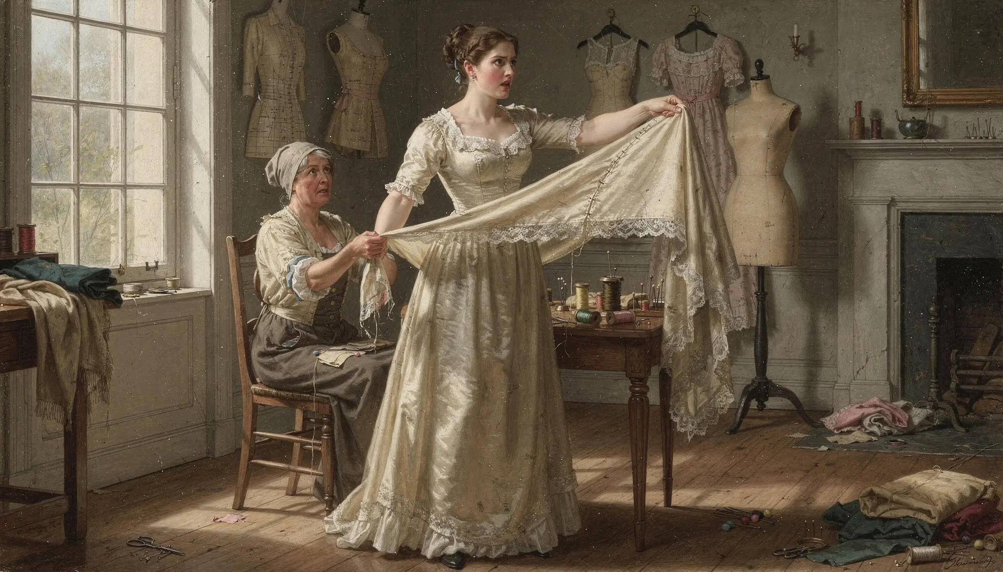 She Yanked the Cloth from the Seamstress and Ordered the Seam Done Again — Then Her Son Saw the Plain Gold Ring