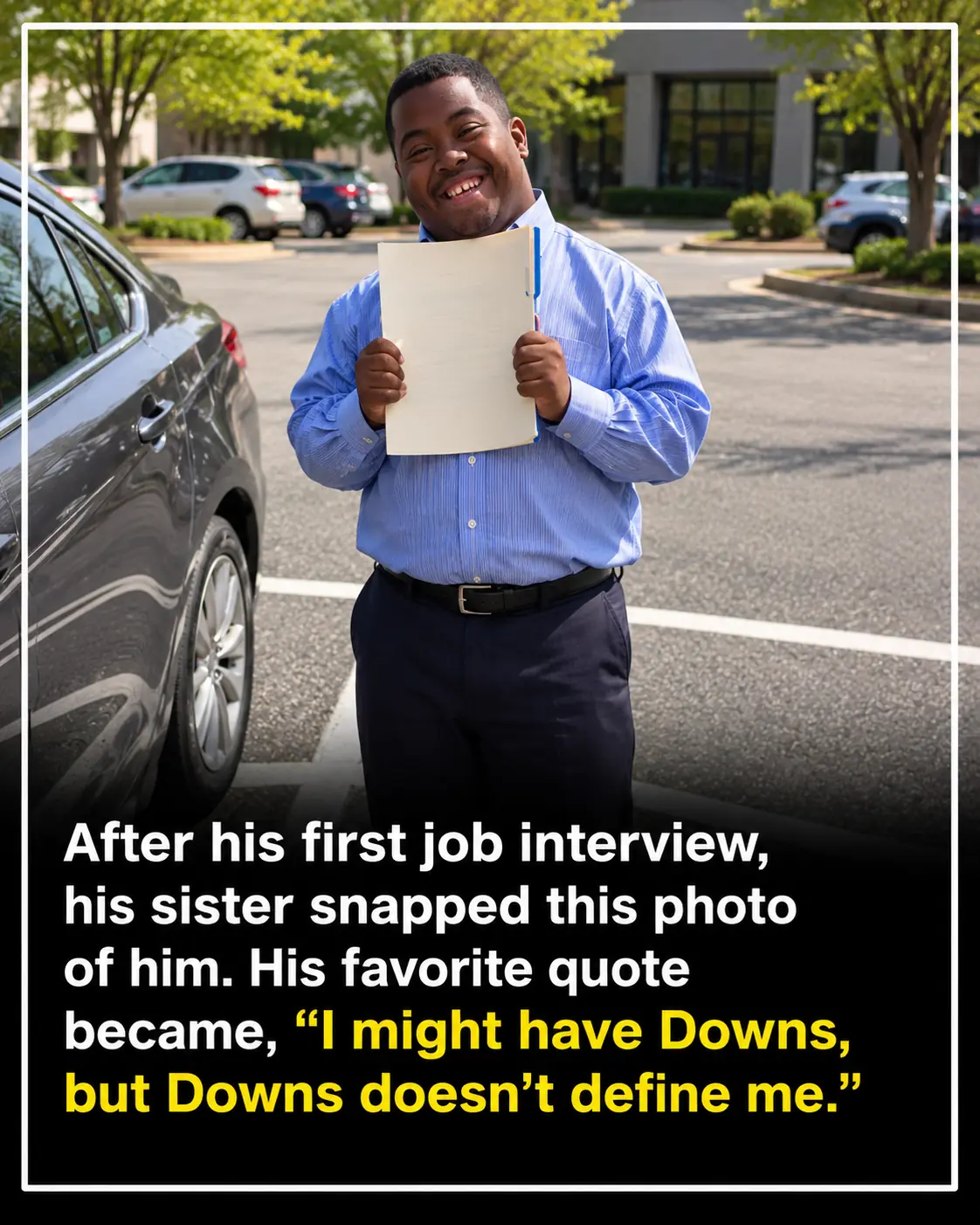 Young Man With Down Syndrome Inspires Thousands on the Day of His Very First Job Interview