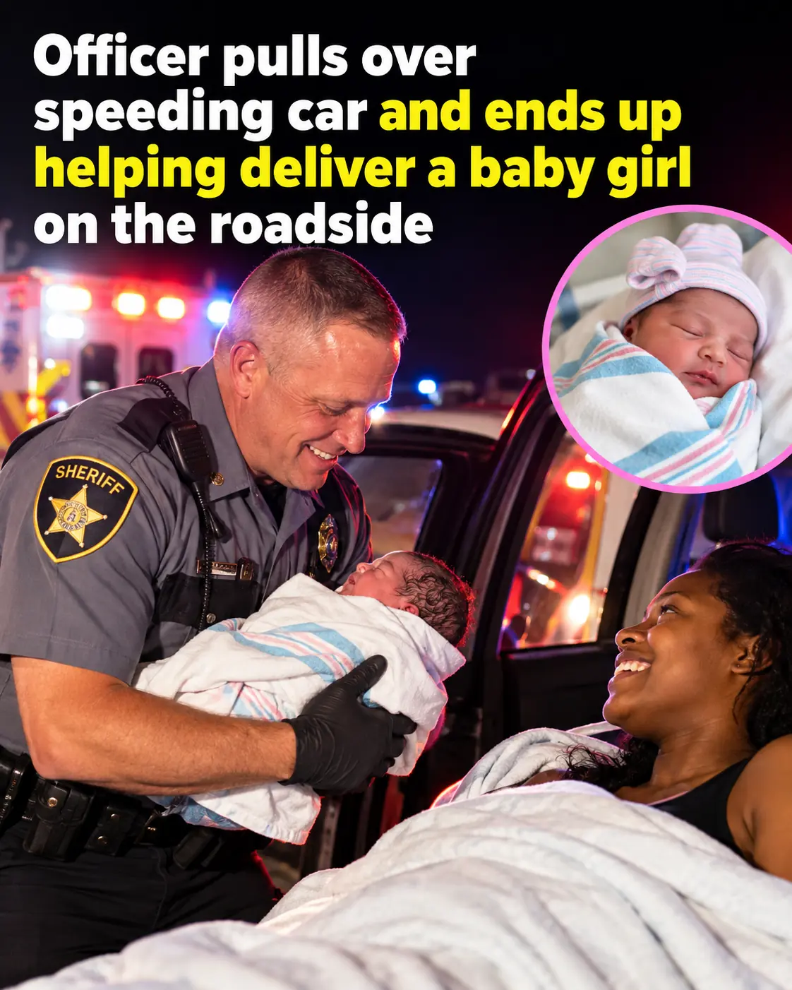 Florida Deputy Pulls Over Speeding Car, Then Helps Deliver Baby on the Side of the Road