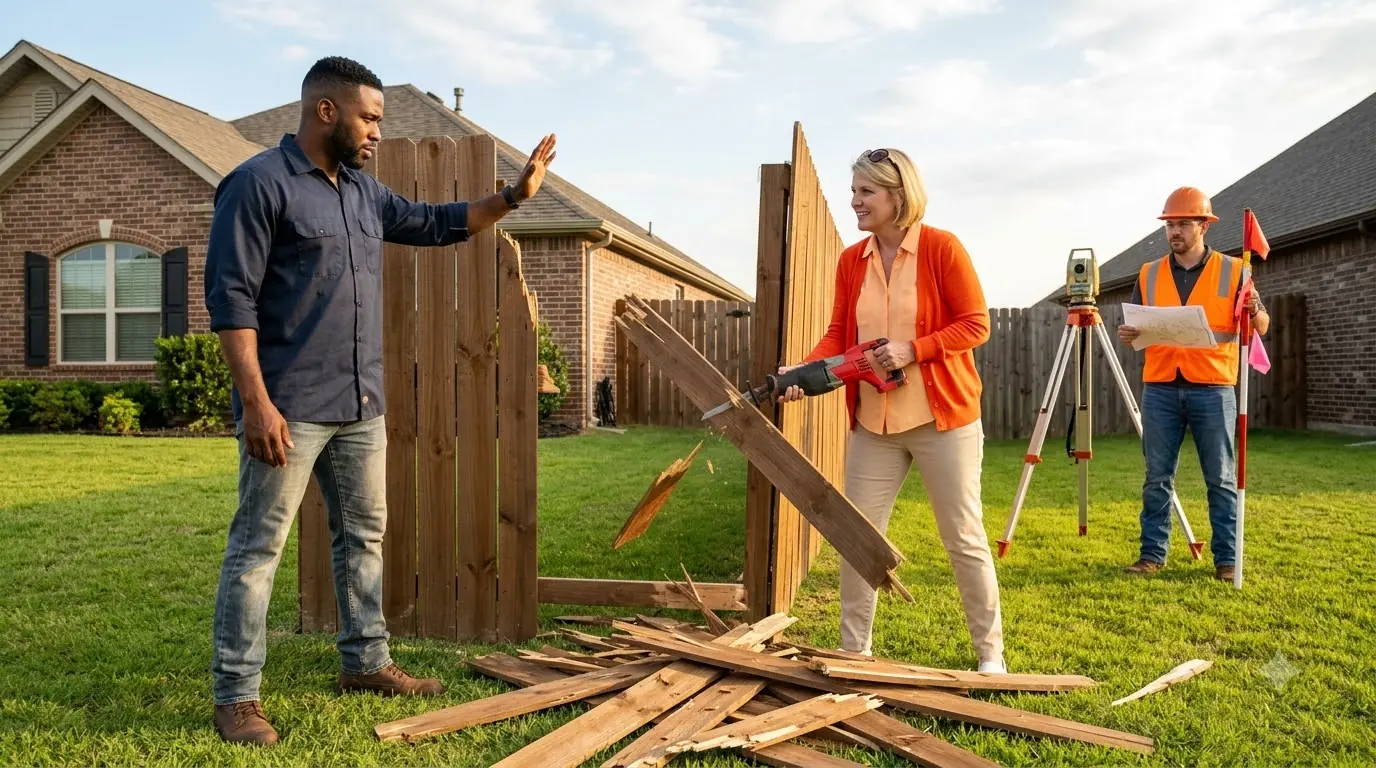 The HOA Woman Sawed Down His Fence — Then the Surveyor Raised the Map