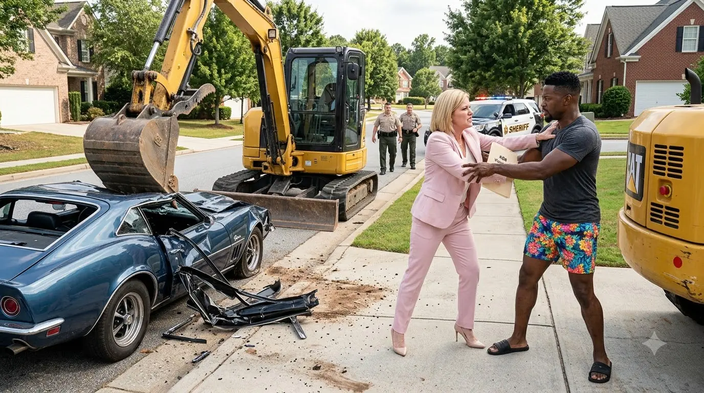 The HOA Ordered His Vintage Car Crushed — Then the Deputies Recognized the Owner
