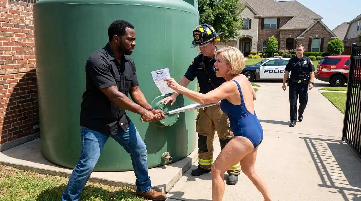 HOA Woman Tried to Smash His Emergency Water Tank — Then the Fire Chief Stepped In