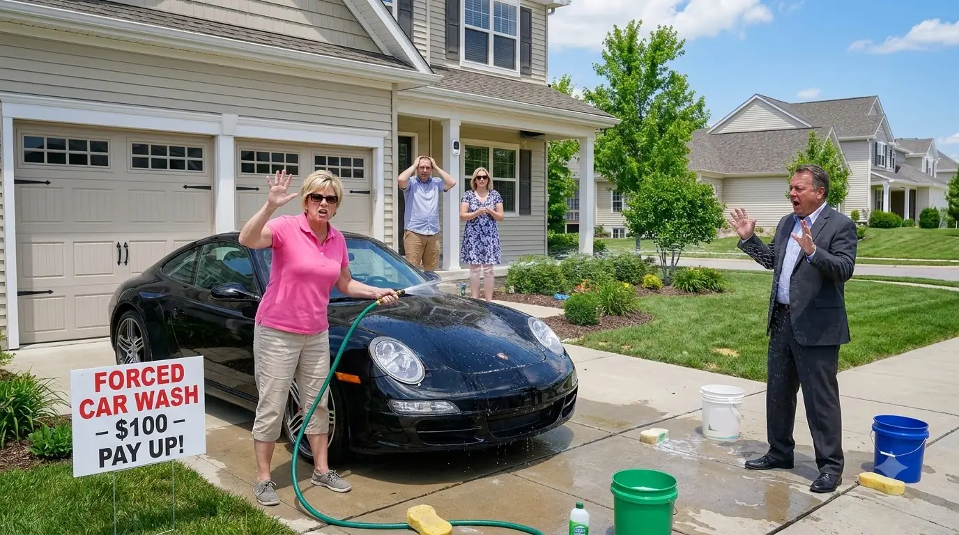 Karen Sprayed Water All Over My Car — Then Demanded $100 for “Washing It”!