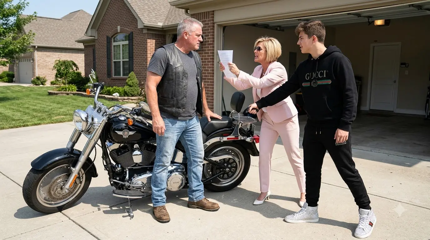 HOA's Son Demanded His Harley — Then the Man in the Garage Opened a Legal File