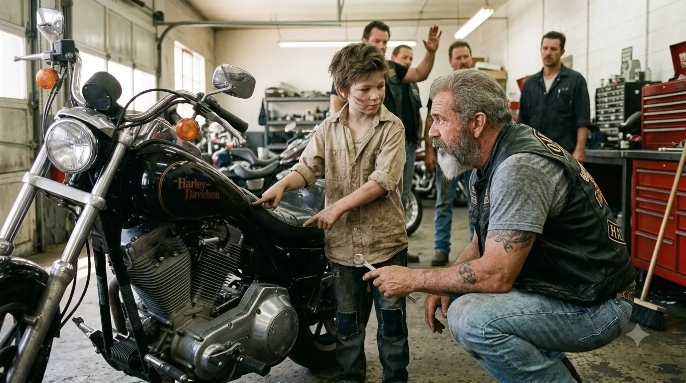 The Bikers Couldn’t Revive the 40-Year-Old Harley — Then the Boy With the Broom Spoke Up