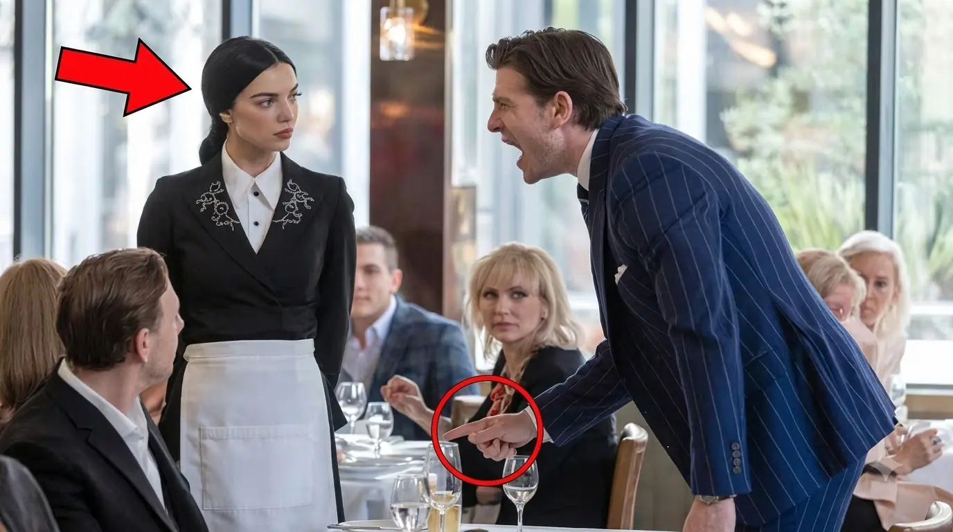 Billionaire Yells at Waitress — She Says One Sentence That Freezes the Entire Restaurant