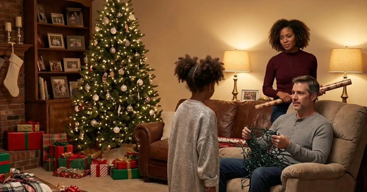 She Came Down the Stairs in Another Woman's Sparkling Cardigan, and One Innocent Question Shattered Our Perfect Christmas