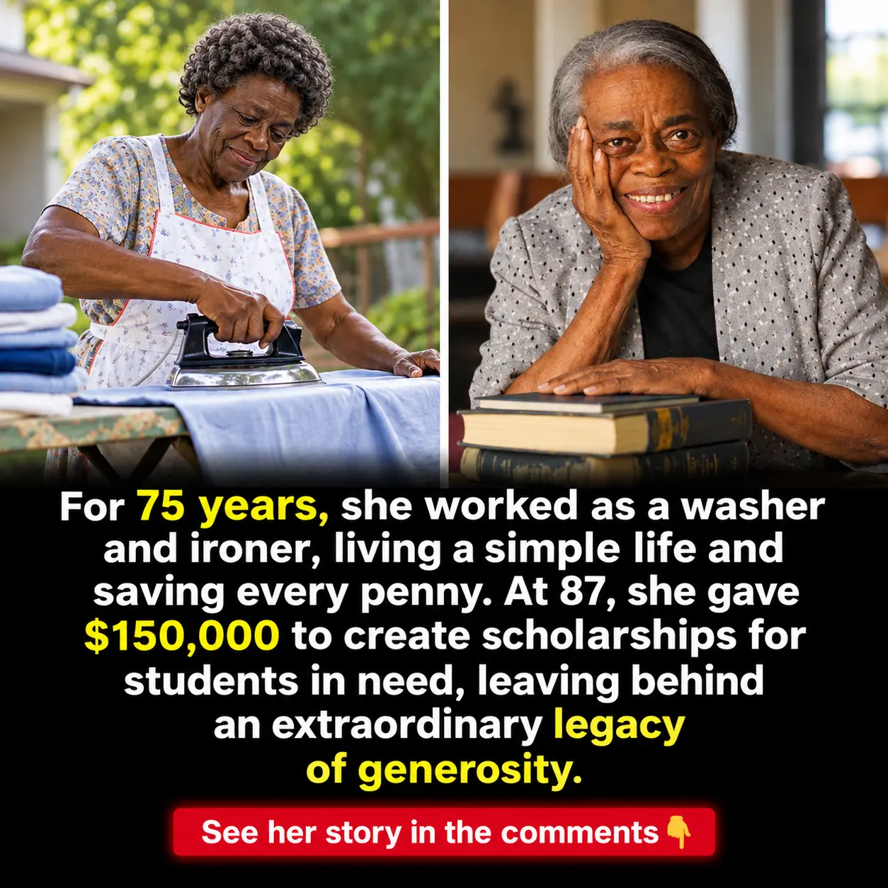87-Year-Old Laundry Worker Donated Her Life Savings to Help Students Go to College