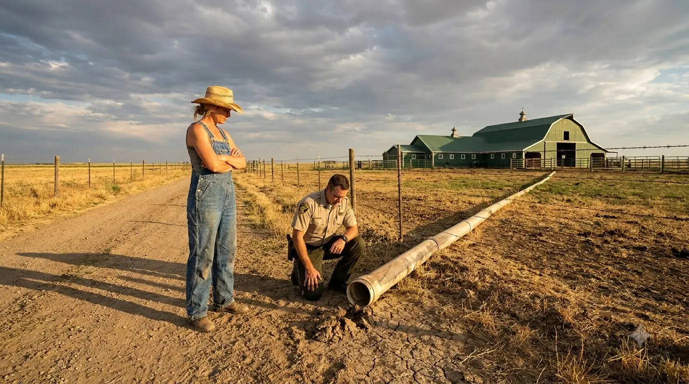 They Called the Farm Girl a Water Thief — Then the Sheriff Followed the Hidden Pipe to the Accuser’s Farm