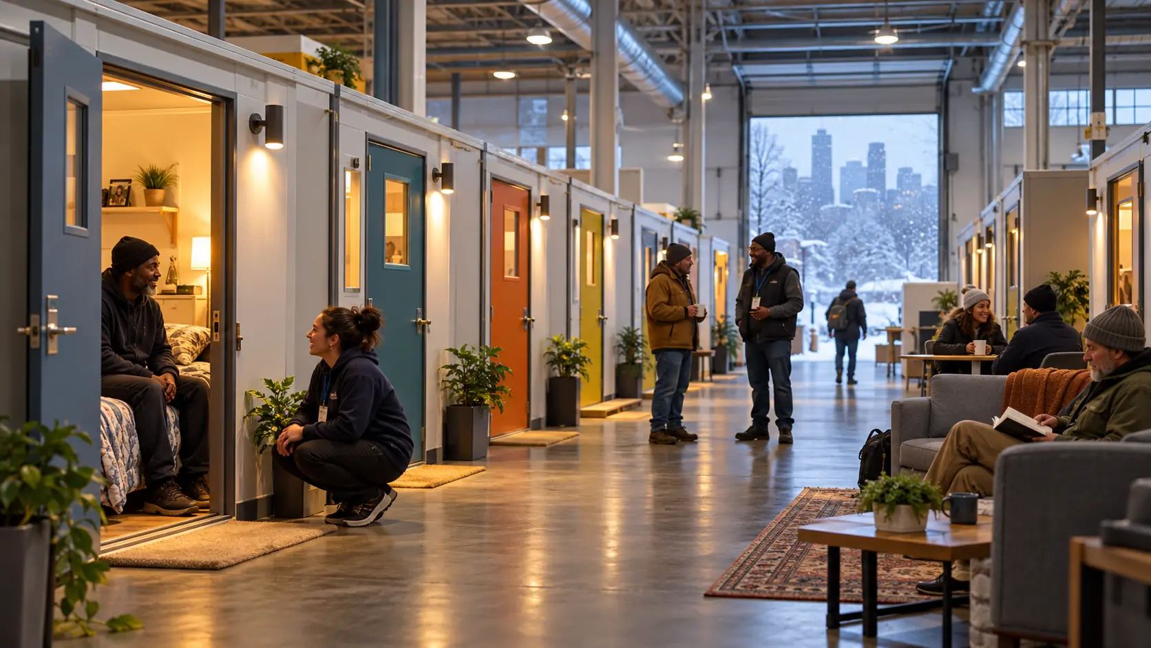 Inside Avivo Village: The True Story of Minneapolis’ Tiny Homes Built Inside a Warehouse