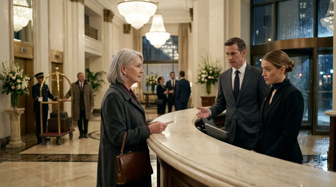 Hotel Manager Charges Old Woman $8,000 a Night to Get Rid of Her — Not Knowing She Owns the Hotel