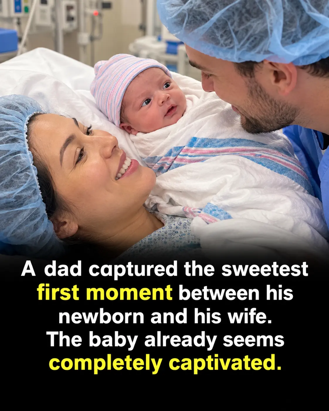 Newborn Baby’s Hilarious Side-Eye at Her Mom Has Everyone Laughing: “So You’re the One Responsible for This?”