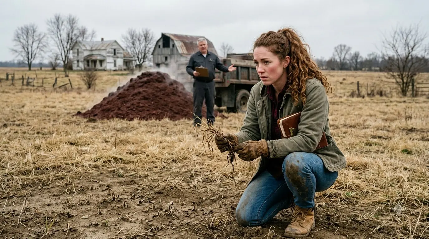 A Broke Farm Woman Took Five Tons of Slaughterhouse Waste for $200 — Then Her Grandfather’s Buried Warning Exposed What Was Under the Field