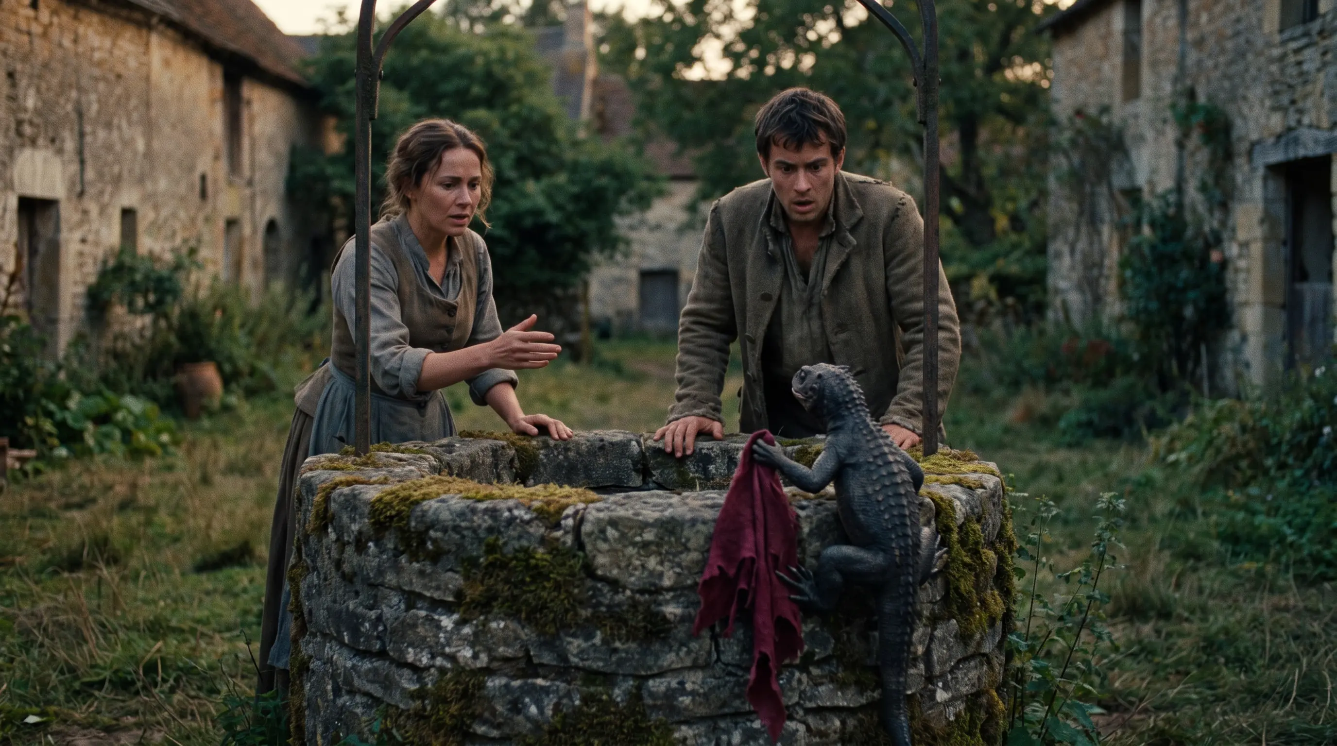 She Told Him Not to Hurt the Creature Climbing Their Well — Then Edric Saw the King's Crimson in Its Claws