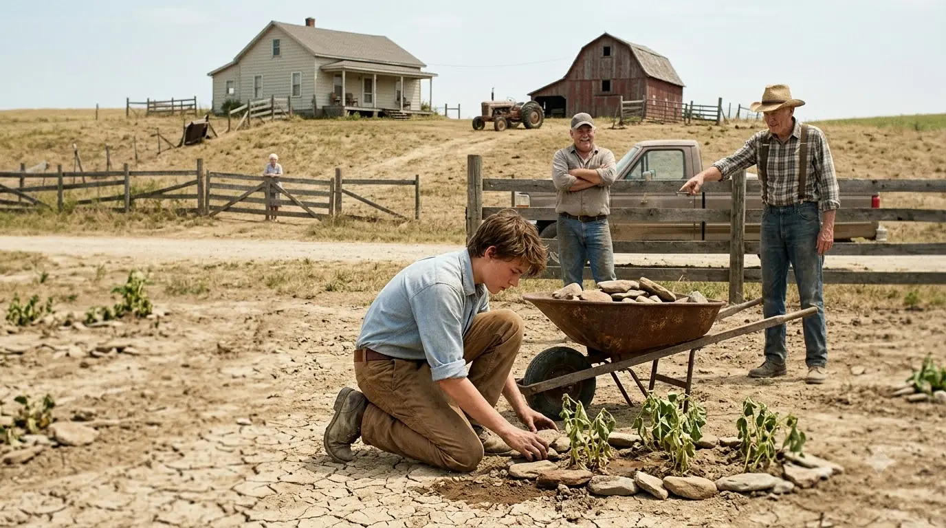 Everyone Laughed When the Poor Boy Filled His Farm With Stones — Until Harvest Came