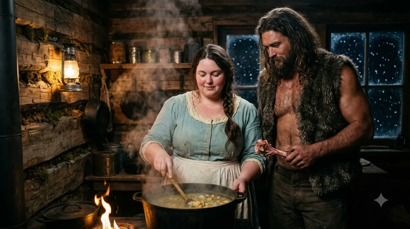 She Made Supper From a Bare Ham Bone — Then Lanterns Appeared Beyond the Snow