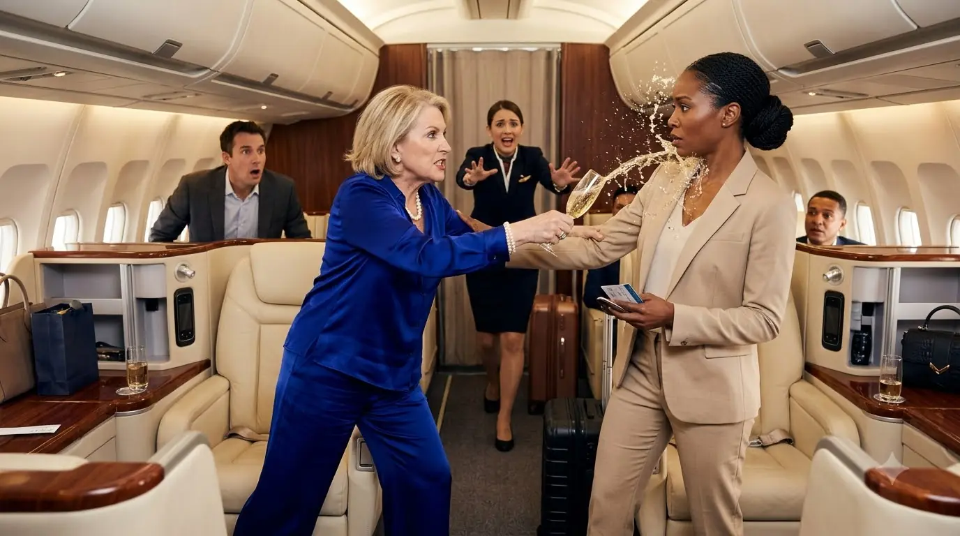She Stole a Black Woman’s First-Class Seat — Then the Captain Reopened the Cabin Door