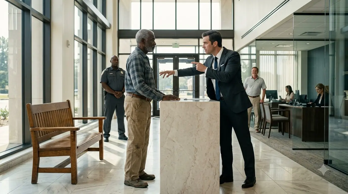An Owner Sat Ignored 45 Minutes in His Own Bank — Then He Stood, and the Manager's Smile Vanished