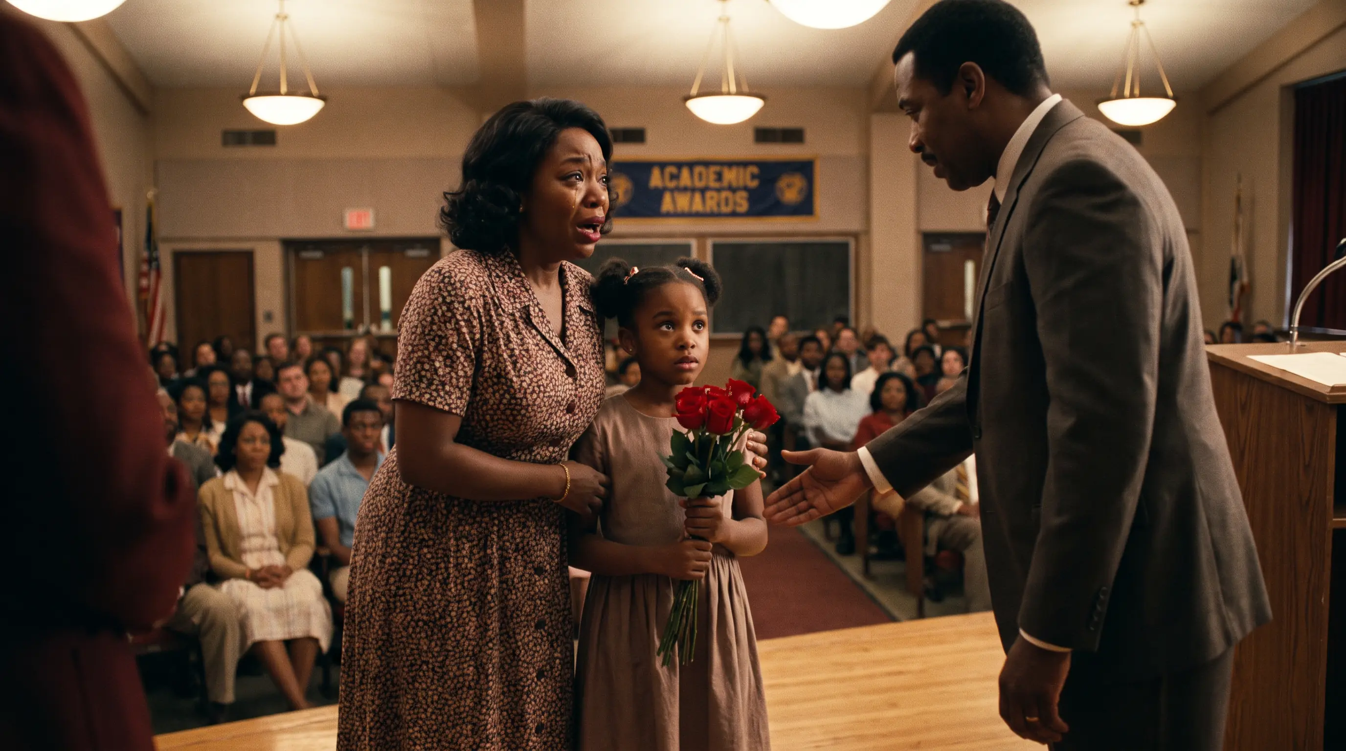 She Said Her Younger Daughter Was Not the One Anyone Would Watch — Then the Principal Handed the Roses