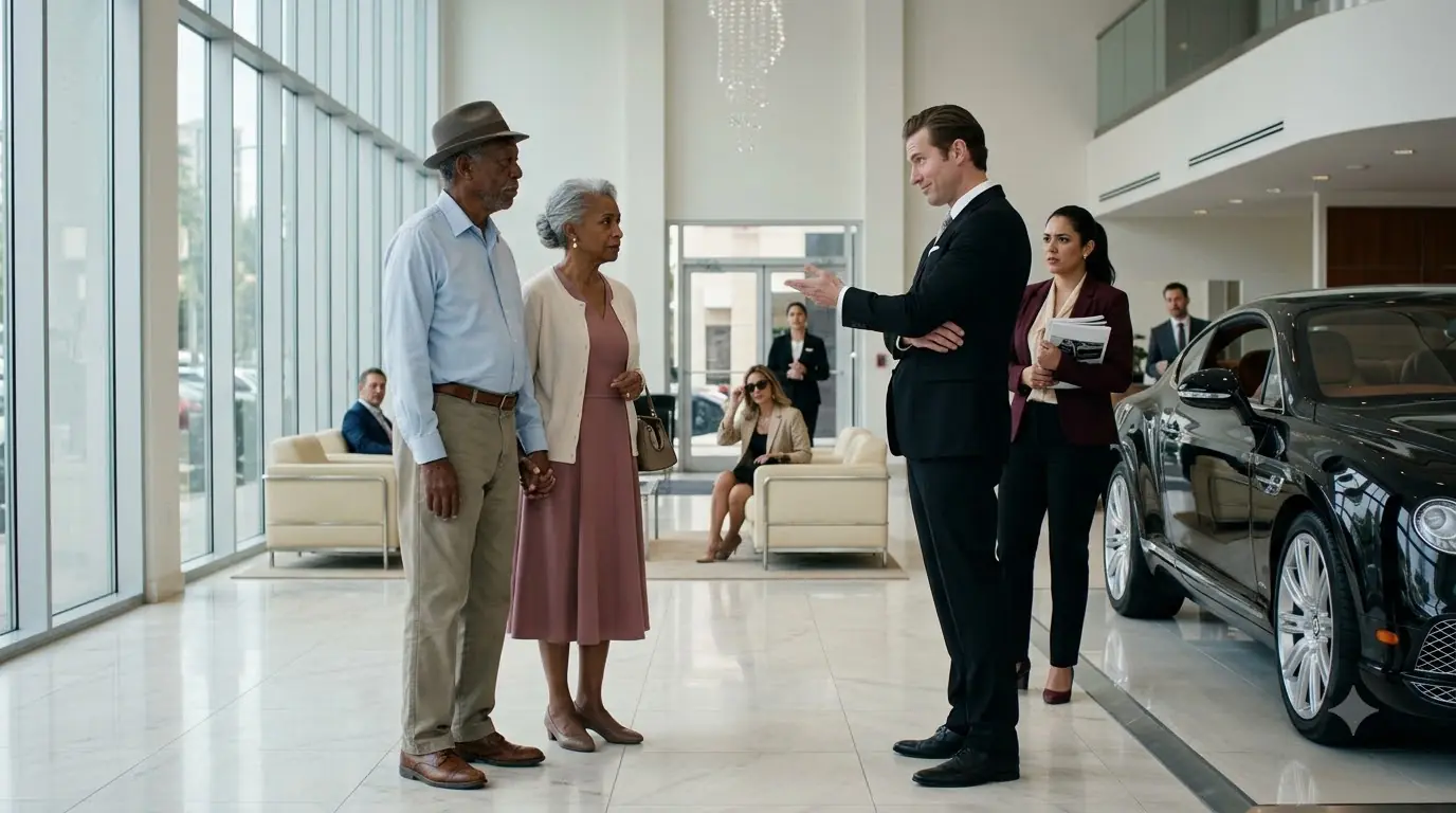 A Couple Kicked Out of Dealership — Billionaire Son Returns Next Day