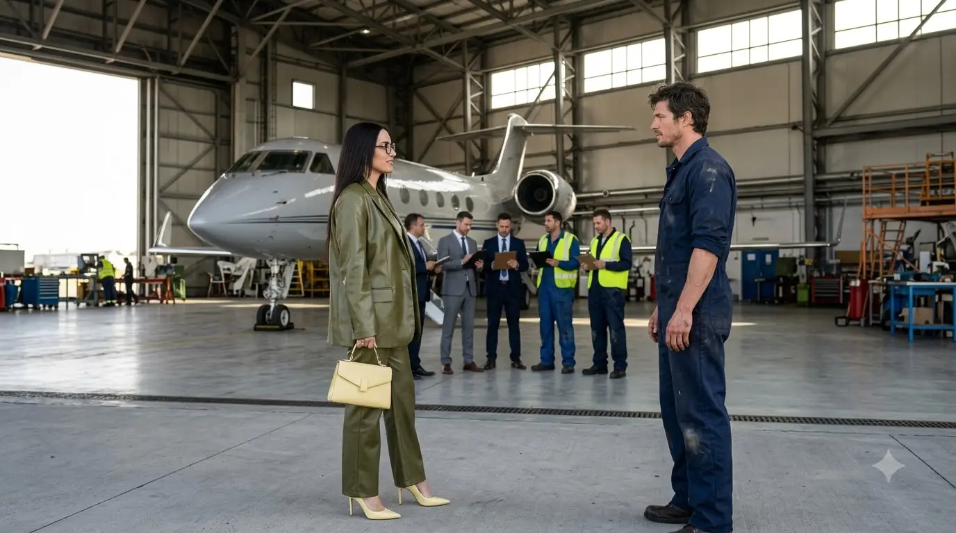 A CEO Laughed a Single Dad Mechanic Over Her Grounded $200 Million Jet — Then the Entire Hangar Went Silent