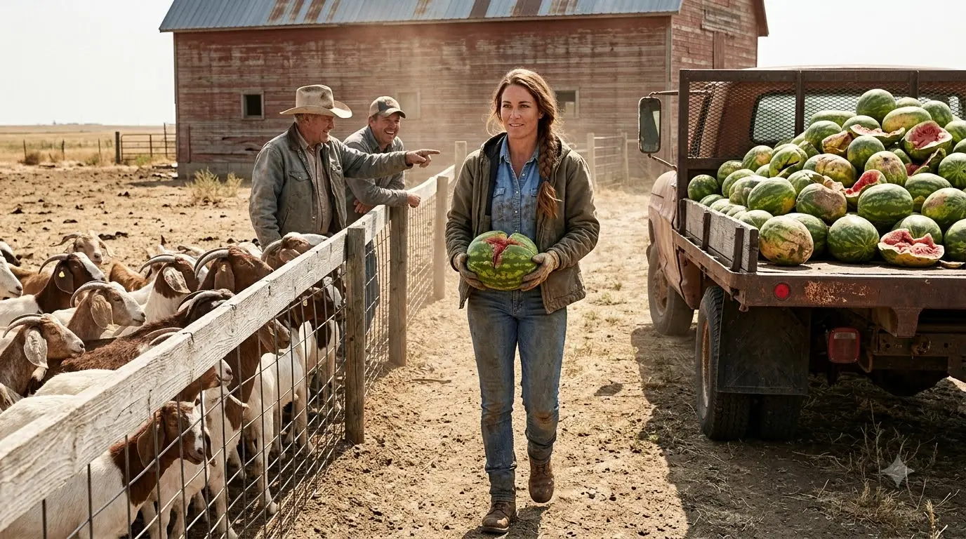 A Farm Woman Spent Her Last Savings on 500 Rotten Watermelons — Then a Red-Marked Page Sent Her Back Into the Dead Pasture
