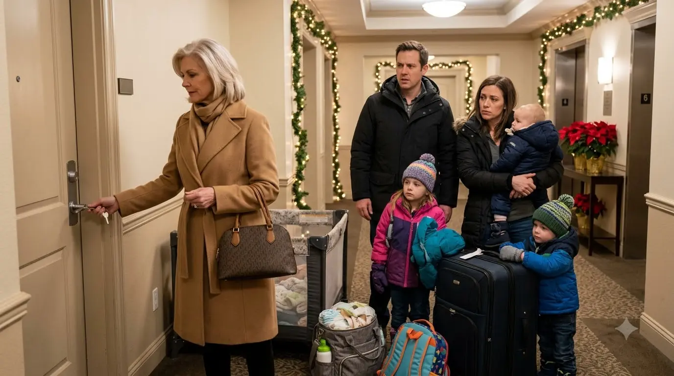 Her Mother Volunteered Her Christmas Without Asking — Then the Family Arrived at Her Door With Three Kids and Suitcases