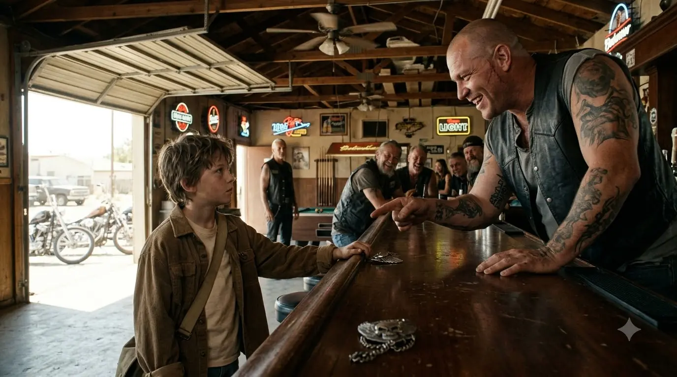 Where Did You Get That? The Hell Angel Asked the 10-Year-Old — The Entire Bar Went Still