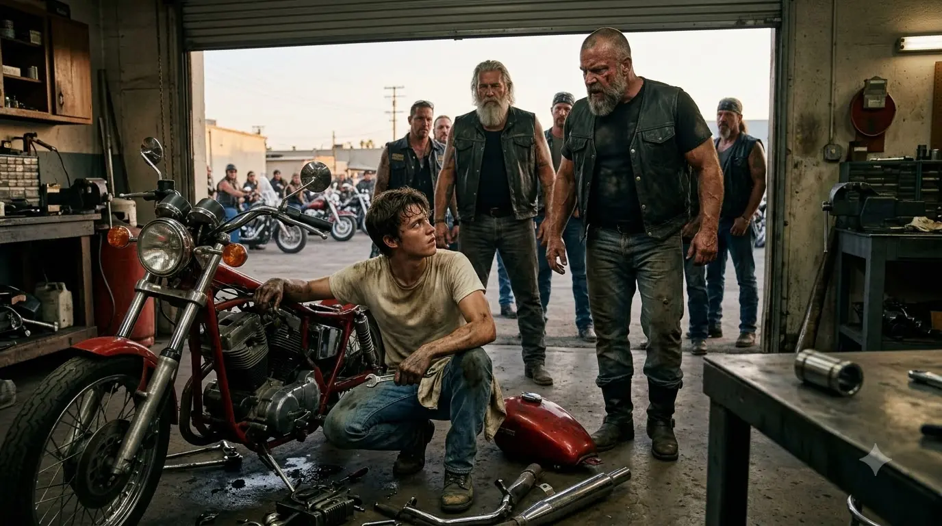 Teen Mechanic Took Apart a Biker’s Bike No One Fixed — That Evening, 275 Hells Angels Blocked Every Exit