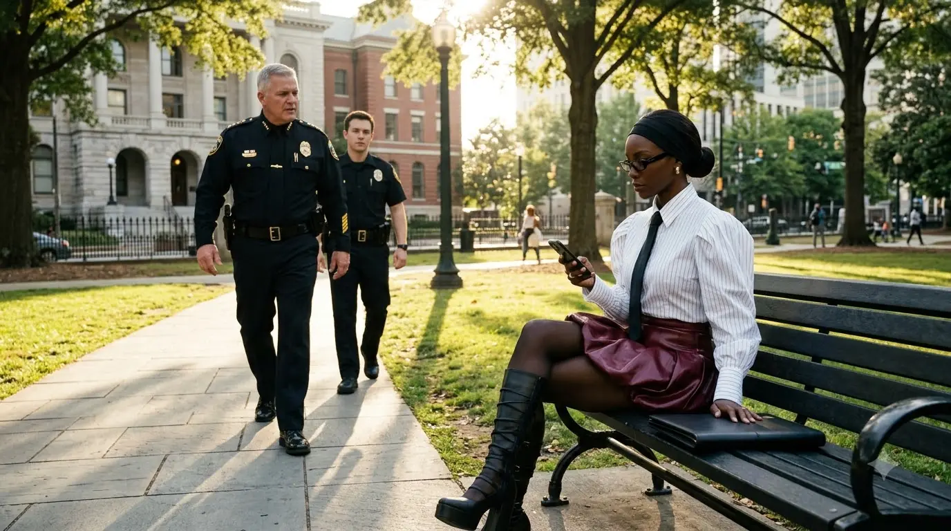 Police Chief Slapped a Woman in the Park — Then a Reporter Raised Her Camera and Asked One Question