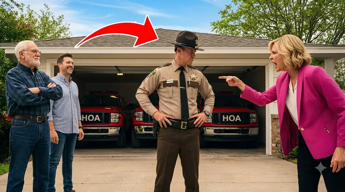 HOA Karen Parked 3 Trucks in My Garage — So I Locked the Door and Called the Sheriff