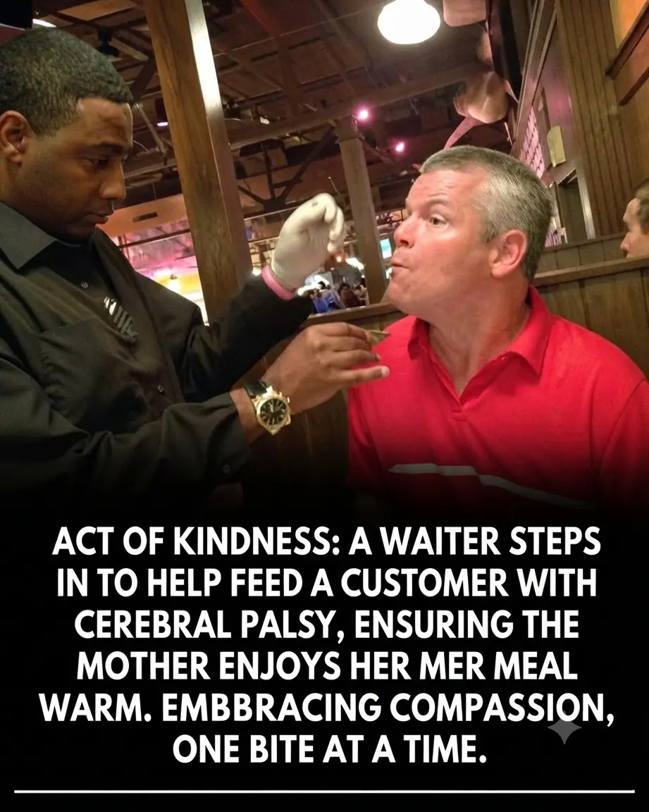 A Waiter Saw a Mother Struggling to Feed Her Son With Cerebral Palsy—What He Did Next Touched Thousands of Hearts