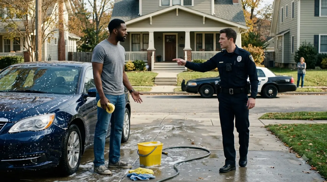 Cop Questioned a Man Washing His Car — Then Four Seconds Changed His Career