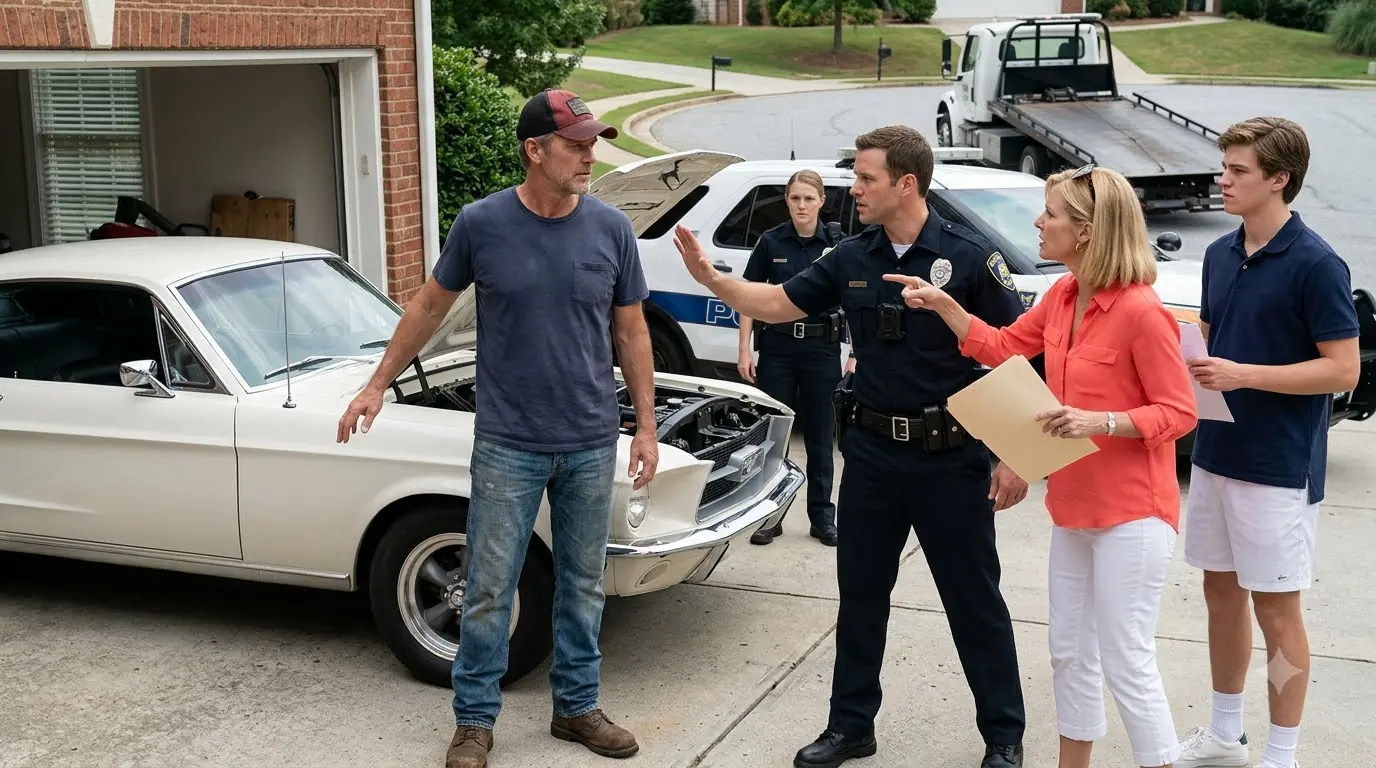 HOA Karen Sent Cops To Take My Car For Her Son — Then They Saluted Me