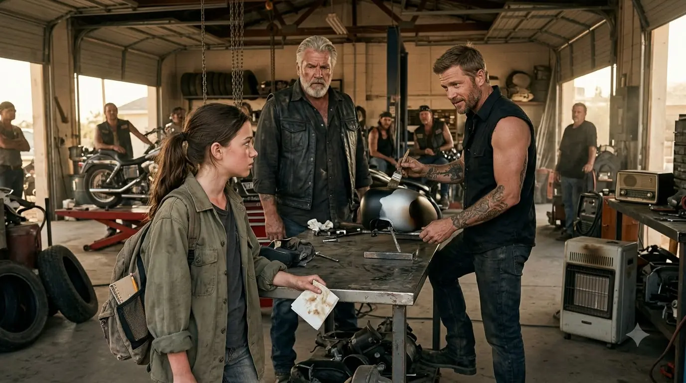 Can I Paint Your Bikes for Tips? — When Her Sketch Unfolded, Biker Club Froze