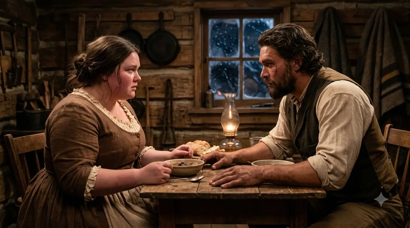 The Whole Church Laughed When the Mountain Man Married Her — Then He Learned Why Her Stepfather Wanted Her Gone