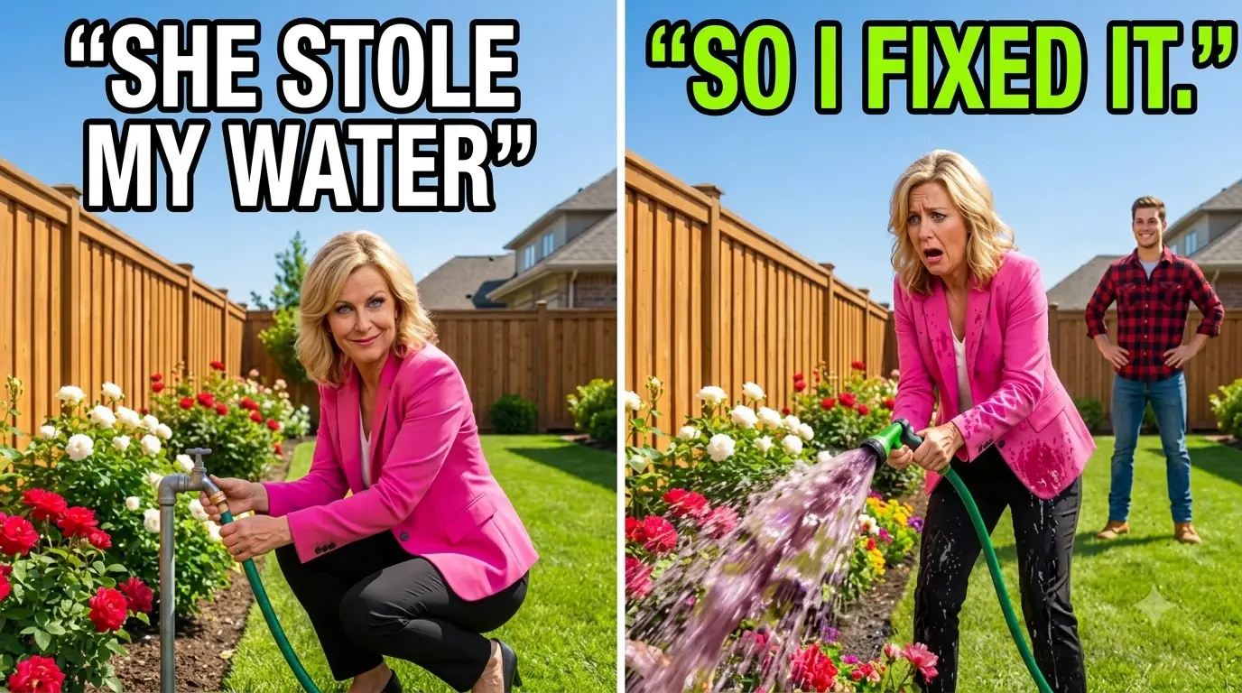 HOA Karen Stole My Water for Her Roses So Her Garden Turned Purple and Stinky