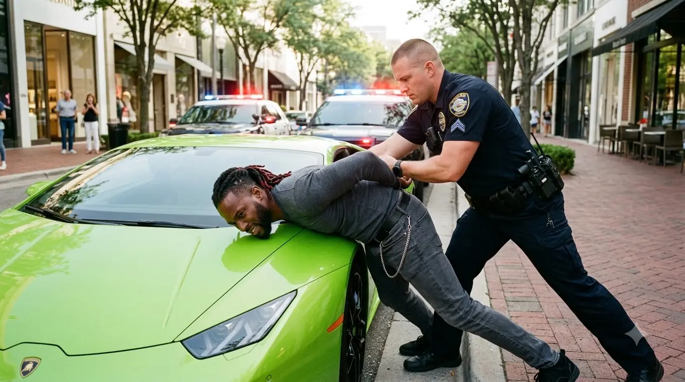 A Cop Shoved a Driver Onto His Own Supercar — Then One Radio Call Exposed Who He Had Stopped