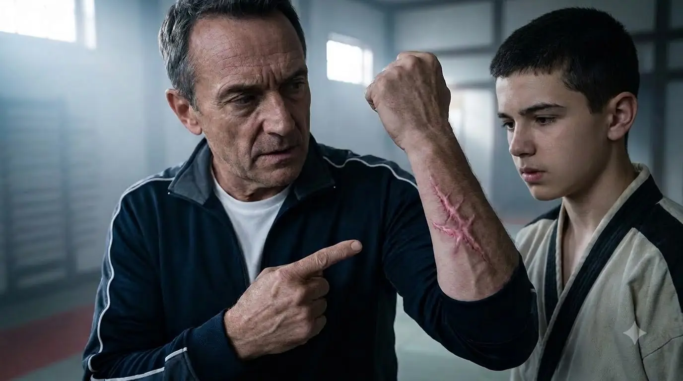 The Teen Black Belt Smirked, “I’ll Go Easy on You” — Then the Coach Saw the Scar