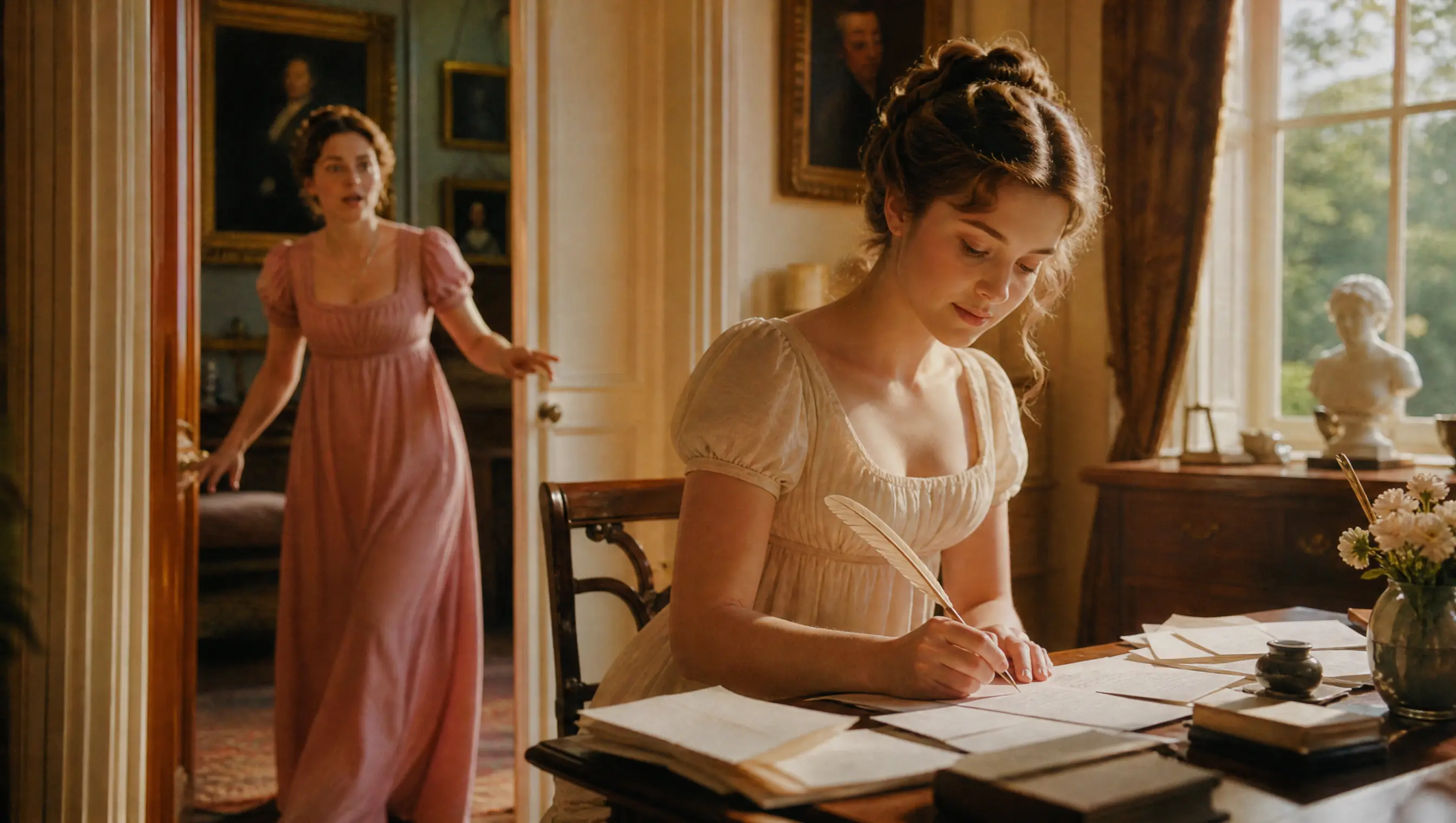 She Secretly Wrote Every Love Letter His Fiancée Sent — Until Lady Anne Burst In and Said, "Do Not Answer That"