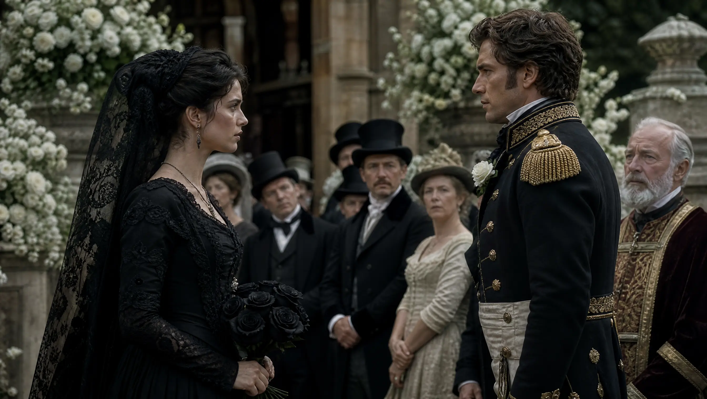She Arrived at Her Own Wedding in Black Mourning — Until She Told the Duke, "His Will Says I Must Marry You Today"